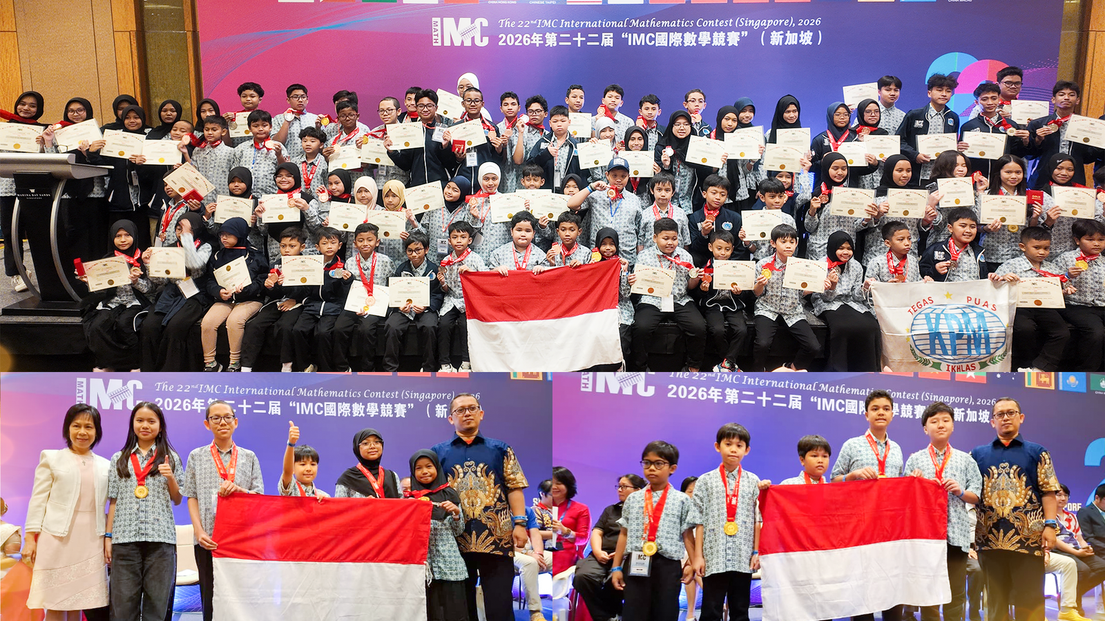 Prestasi Membanggakan! Tim KPM Indonesia Raih 10 Medali Emas, 22 Medali Perak, 42 Medali Perunggu di IMCS 2026