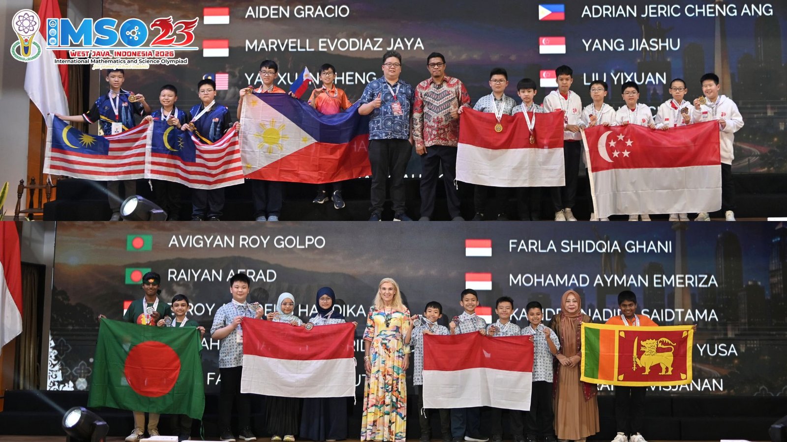 IMSO-23 Resmi Ditutup, Tim Indonesia Raih 6 Medali Emas, 27 Medali Perak, dan 28 Medali Perunggu