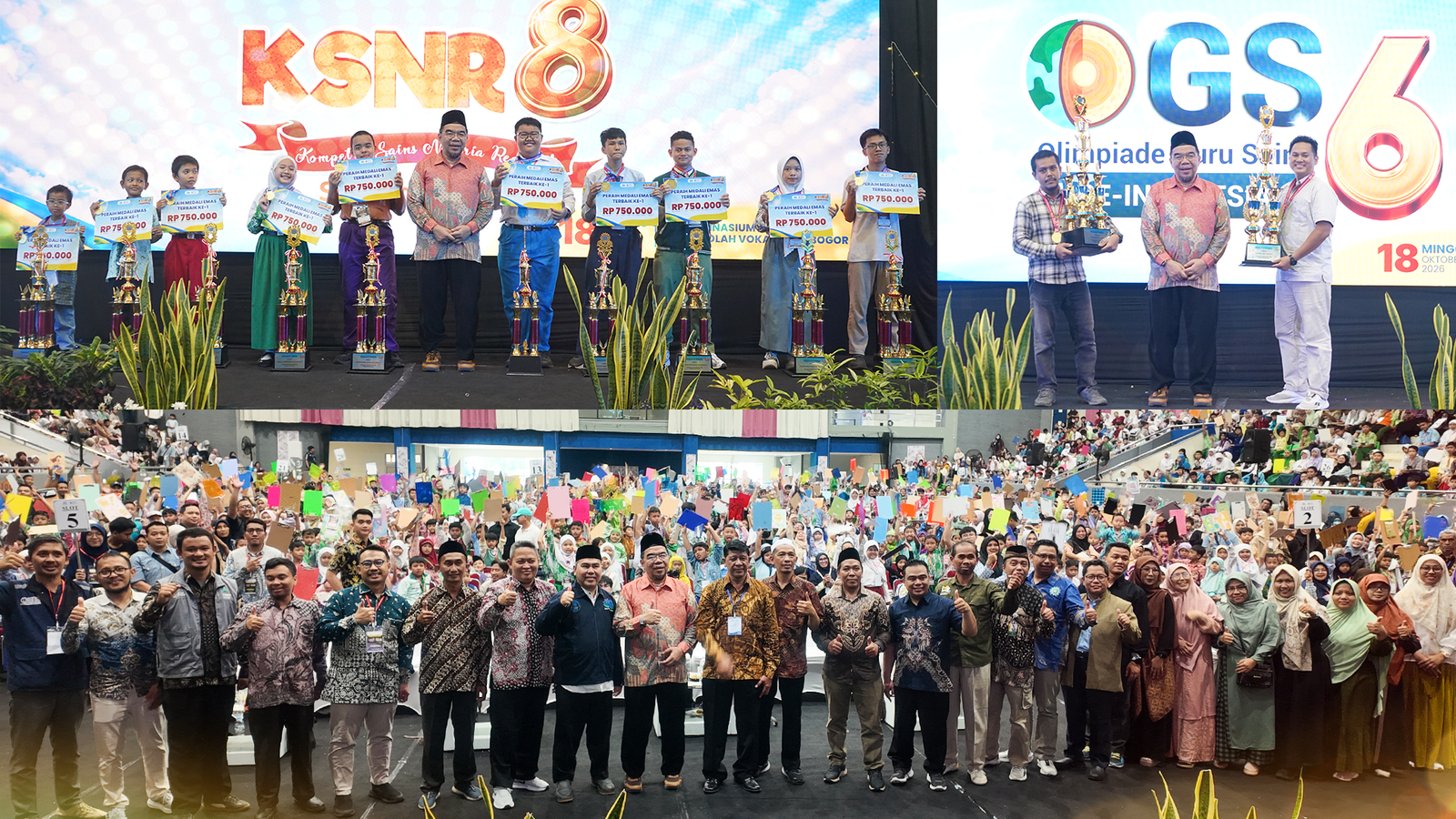 Dari Berbagai Penjuru Indonesia, Ribuan Siswa dan Guru Bertemu di Final KSNR-8 dan OGS-6